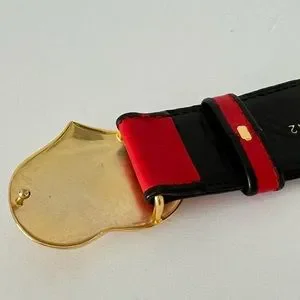 Escada | Accessories | Vintage Escada Cinch Belt Heart Brass  display picture 3